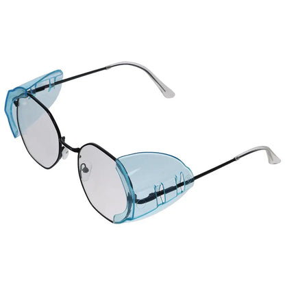 Safety Eye Glasses Side Shields — Clear Flexible Protective Side Covers for All Eyeglasses & Goggles