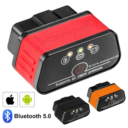 ELM327 OBD2 Bluetooth Car Scanner - Vgate ICar2 V1.5 Diagnostic Tool for Android/PC/iOS, Code Reader for Car Repair
