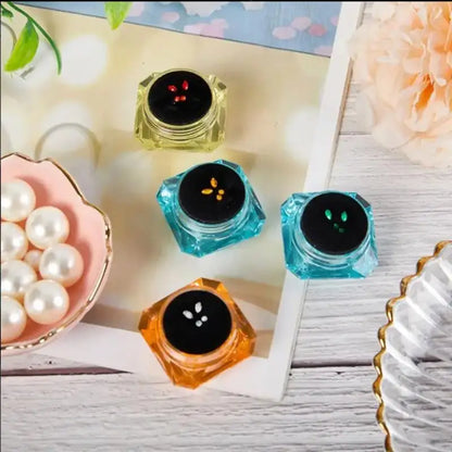 Dental Crystal Fashion Teeth Gems: 4 Pcs Beauty Diamond Tooth Jewelry Set with Box - Gem Decorations for Teeth, Teeth Jewelry Ornaments