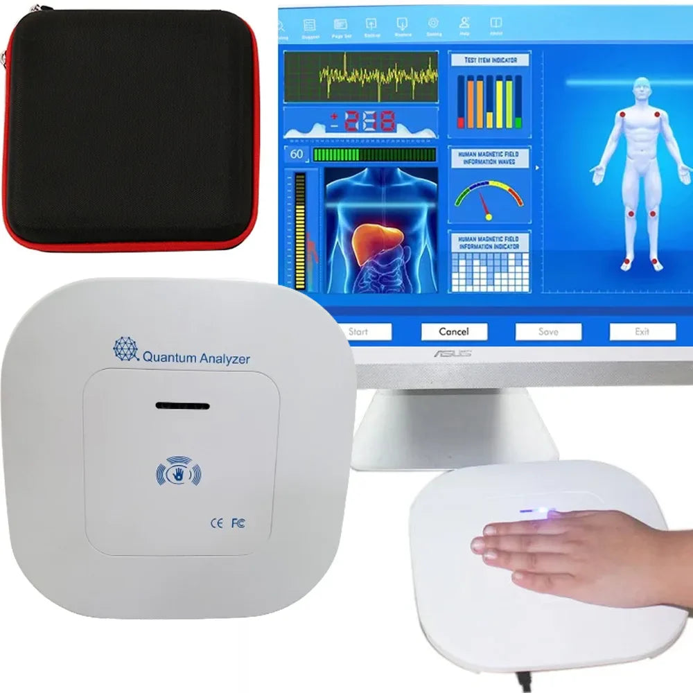 10G Quantum Resonance Magnetic Analyzer Set — Handheld Body Health Analyzer with Detailed Reports