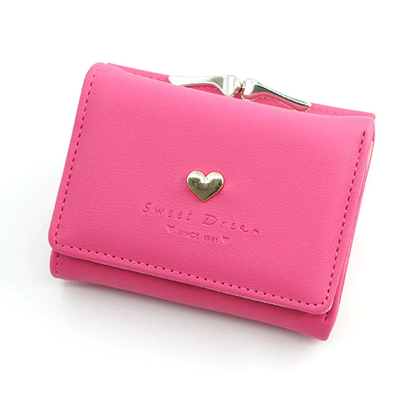 New Mini Short Women’s Wallet – High-Quality Luxury Coin Pocket, Card & Photo Holder, Cute Purse for Girls