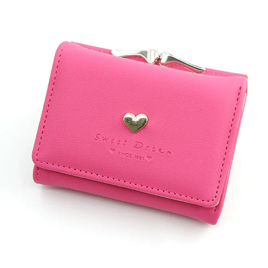 New Mini Short Women’s Wallet – High-Quality Luxury Coin Pocket, Card & Photo Holder, Cute Purse for Girls