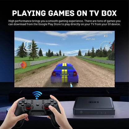 Kinhank G1 Android TV Box – Google Certified 4K Media Player with Netflix, WiFi 6, Dolby Vision, Amlogic S905X4, 4GB+32GB