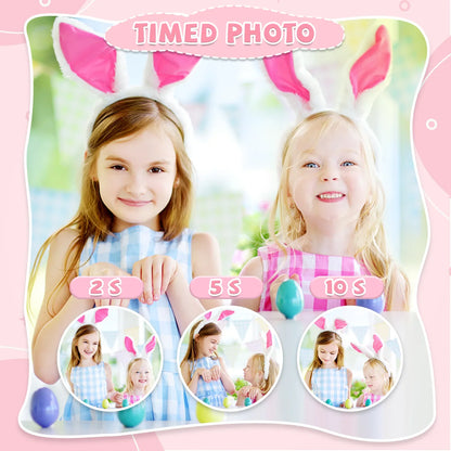 1080P HD Kids Digital Camera — Toddler Video Camera with 2.0-inch Screen & Silicone Case