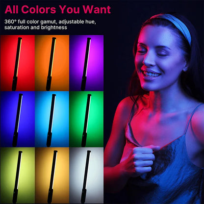 Ulanzi VL119 19.68" Handheld RGB LED Stick Light – Colorful Photography Wand with CRI 95+, 2500K-9000K Studio Lamp