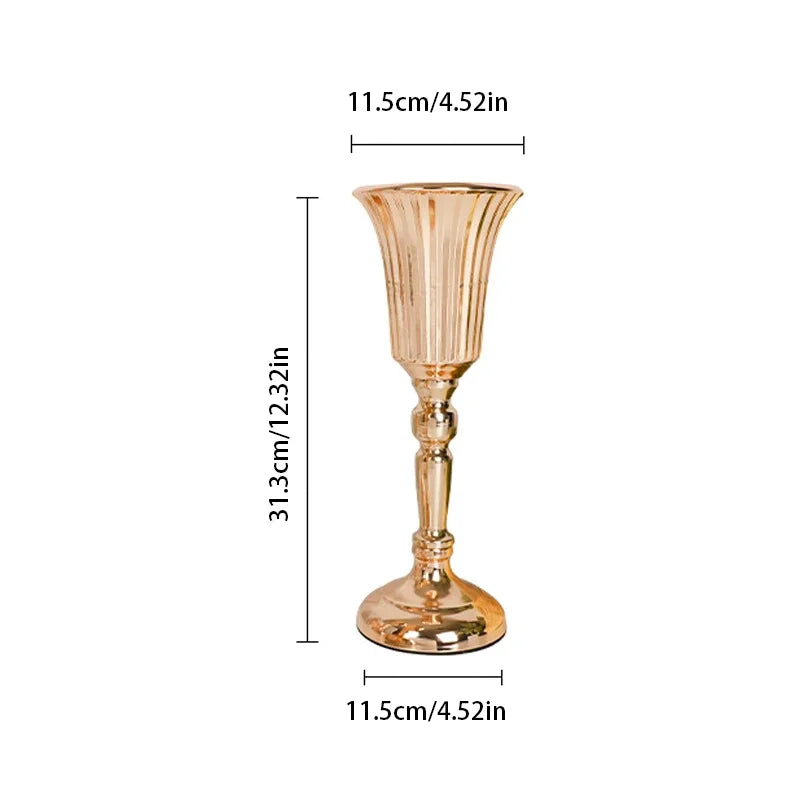 Retro Wrought Iron Flower Pots — Wedding, Dried Flower & Home Decoration Vases for Hotel & Event