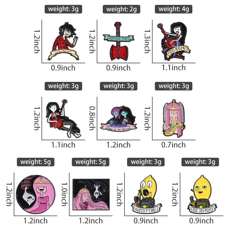 Cartoon Anime Character Enamel Pins – Cute Little Monk Brooches Lapel Badges, Funny Jewelry Gift for Friends