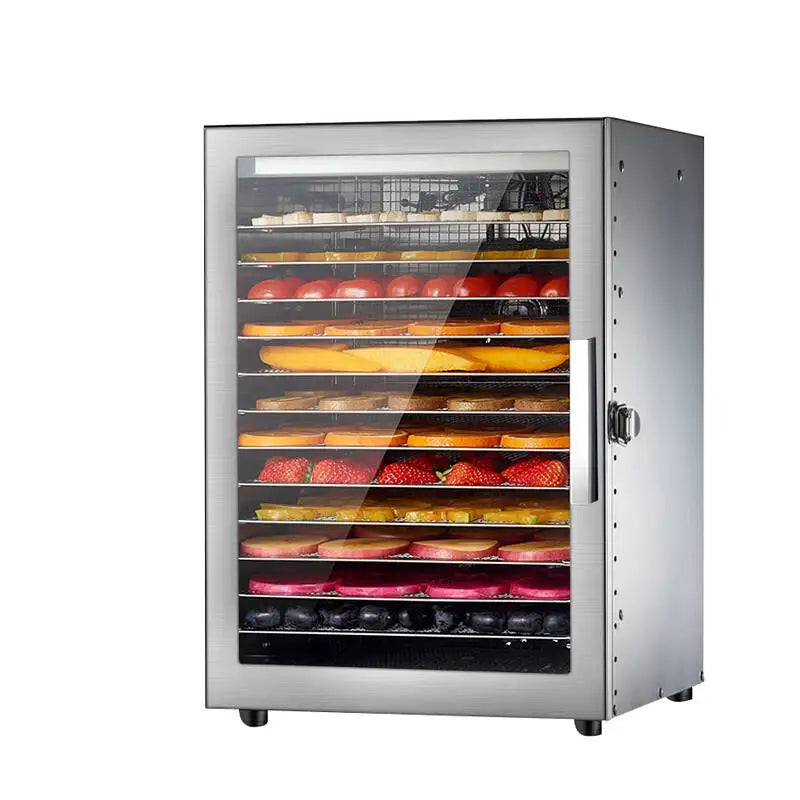 220V/110V Commercial Food Dehydrator – Stainless Steel Fruit & Vegetable Dryer for Snacks