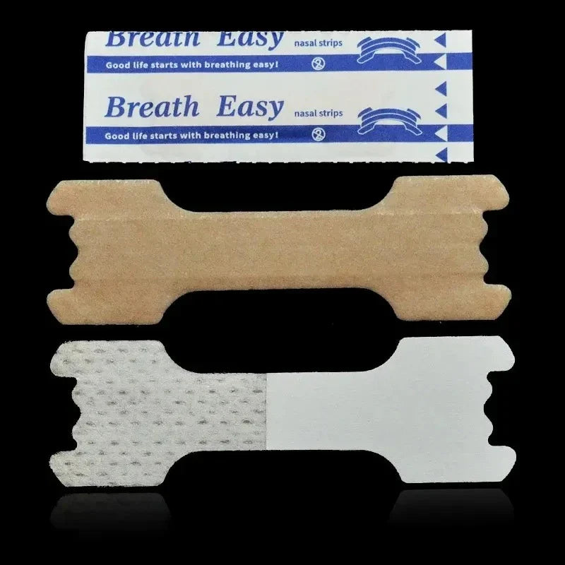 100/500PCS Nasal Breathing Strips — Anti-Snoring Nose Patch for Better Sleep and Easier Breathing