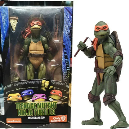 Ninja Turtle NECA 1990 Film Version Anime Figure – Limited Edition PVC Action Model Statue, Birthday Gift Ornament