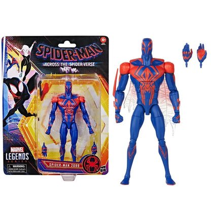 Hasbro Spider-Man 2099 Miguel O’Hara Action Figure — Legends Venom & Deadpool, Change Face Statue Model Doll Toy Gift for Kids