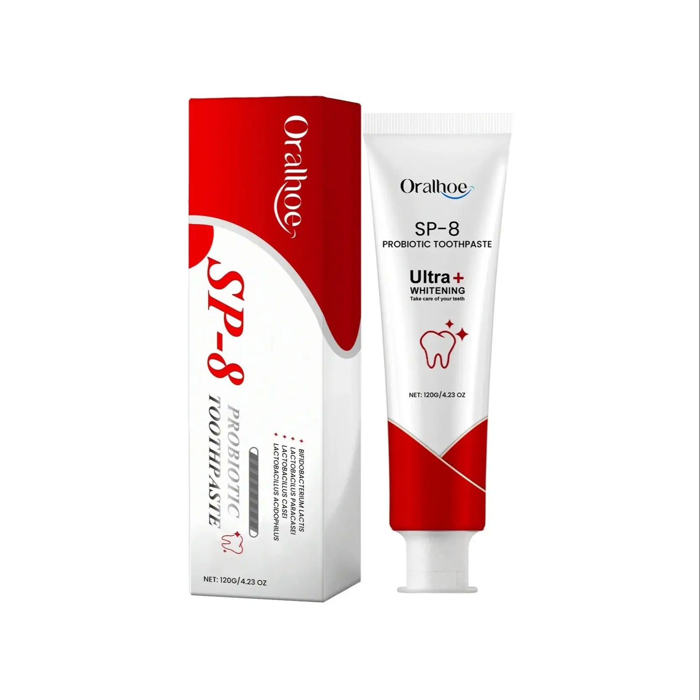 Probiotic Mint Toothpaste | Fresh Breath, Plaque & Stain Removal, Teeth Brightening for Smokers