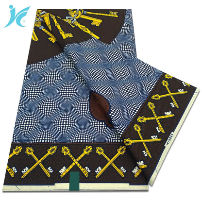 2026 African Real Wax Fabric - 100% Cotton Nigerian Ankara Dutch Batik Sewing Cloth