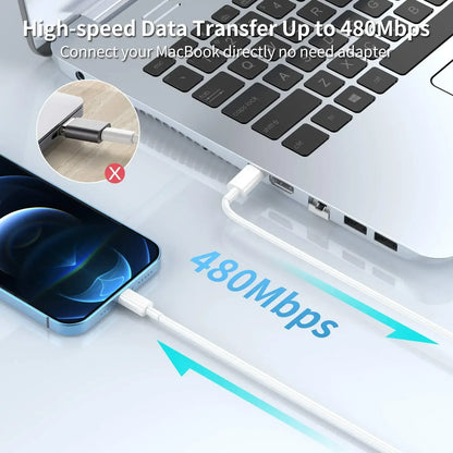 20W USB-C Fast Charger for iPhone 14 13 12 11 Pro Max Mini X XR XS – Fast Charging Cable & Accessories