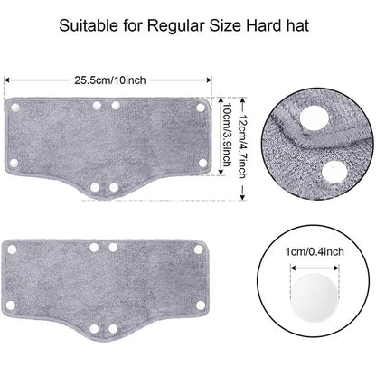 6PCS Outdoor Safety Helmet Lining Pads – Soft Snap-On Sweat Bands for Hard Hats | Summer Workplace Accessories