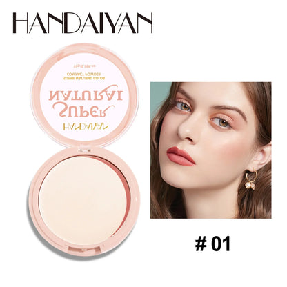 8-Color Matte Pressed Face Powder – 24H Oil Control, Full Coverage Waterproof Setting Foundation