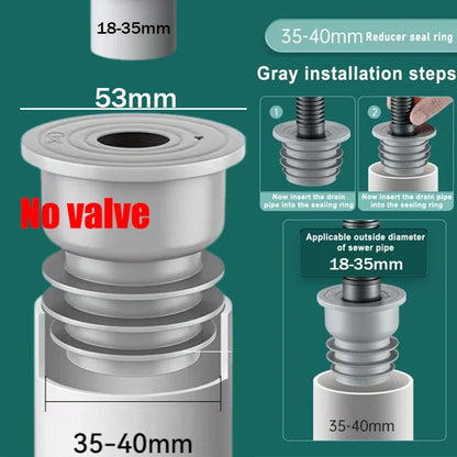Silicone Bathroom & Kitchen Sink Seal Ring – Anti-Odor, Leak-Proof Floor Drain & Washing Machine Pipe Connector