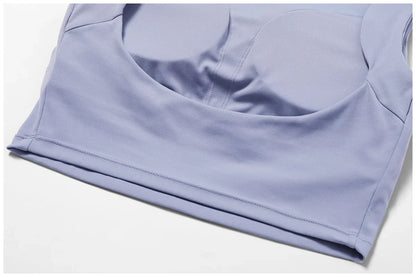 NCLAGEN Women’s High-Support Sports Bra – Breathable Open-Back Yoga & Fitness Tank Top with Removable Pads