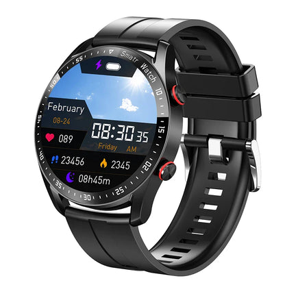 ECG+PPG Bluetooth Call Smartwatch for Men – Laser Health, Blood Pressure, Fitness, Waterproof Sports Watch with Box
