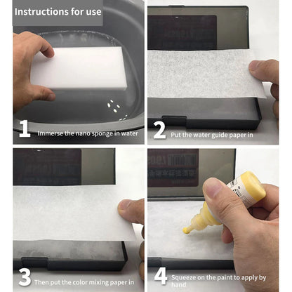 Portable Wet Palette for Acrylic Painting: Model Coloring Tray with Paint Holder - Ideal for Miniatures, Modeling, and Paint Tools