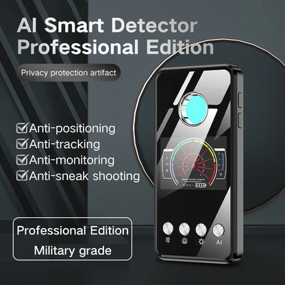 Military Grade Hidden Camera & Bug Detector – Wireless Signal, GPS & Infrared Spy Scanner Anti-Spy Security Device