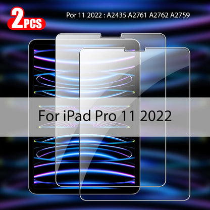 2Pcs Tempered Glass Screen Protector for iPad Pro, Air, Mini & 10th Gen – Compatible with iPad M4, M3, M2, A16 Accessories