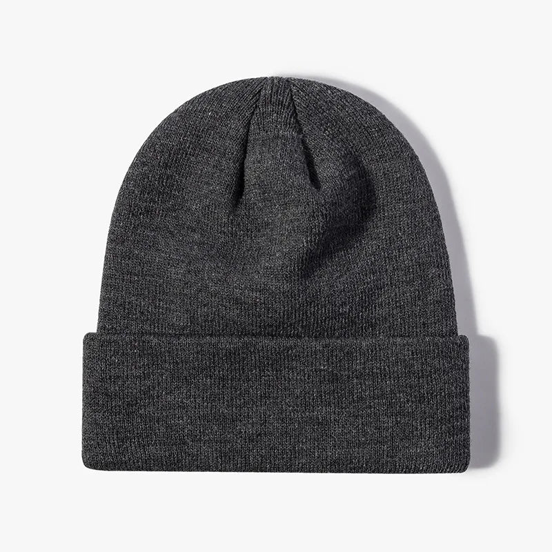 Winter Knit Beanie Hat - Warm Stretch Skull Cap for Boys Girls Adults in Black White Blue Pink & More Colors
