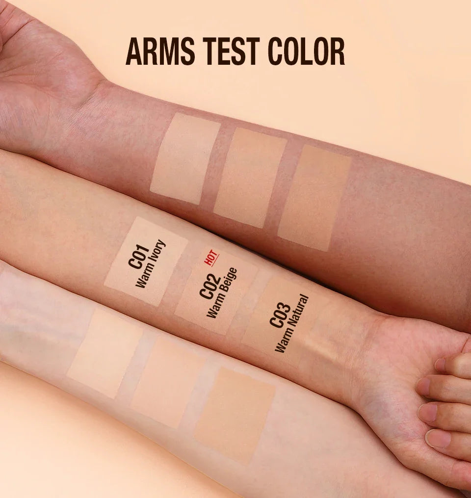 O.TWO.O Liquid Foundation Cream – 30ml High Coverage Makeup Base, SPF30 Waterproof Concealer Foundation for Face