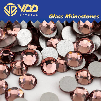 VDD SS4–SS30 Glass Crystal Rhinestones – High Quality Flatback Glitter Strass Stones for Nail Art, DIY Crafts & Decoration