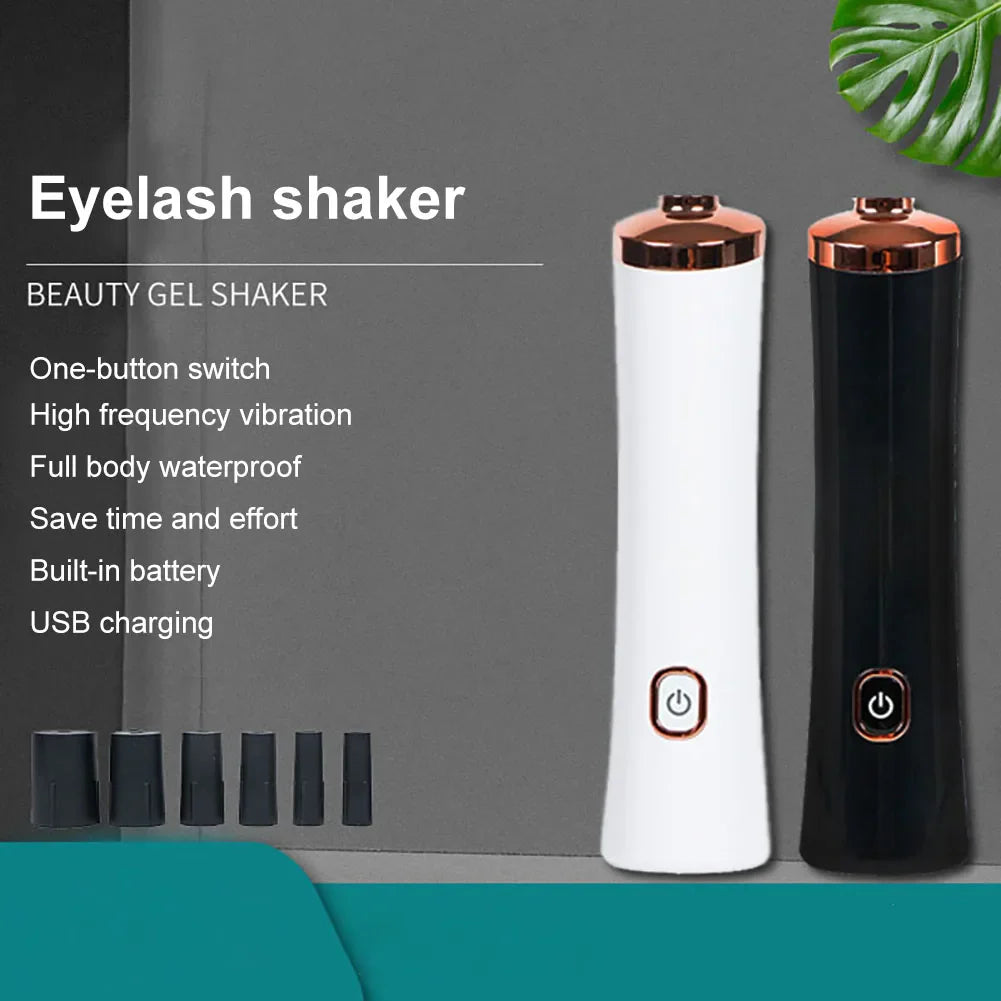 USB Rechargeable Eyelash Glue Shaker Electric - Wake-Up Device for Nail Polish Tattoo Ink Pigment Liquid Shaking Machine, Makeup Tools