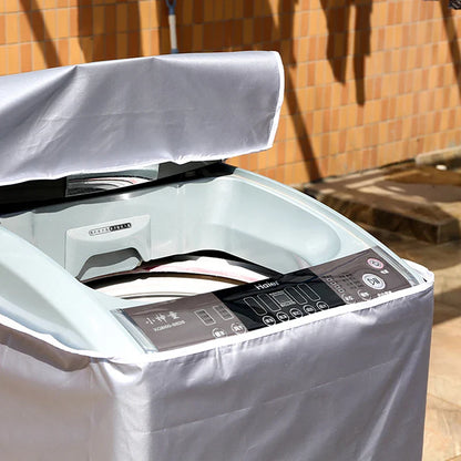 Waterproof Polyester Washing Machine Cover – Dustproof Top Load Dryer Protector with Sunproof Silver Coating