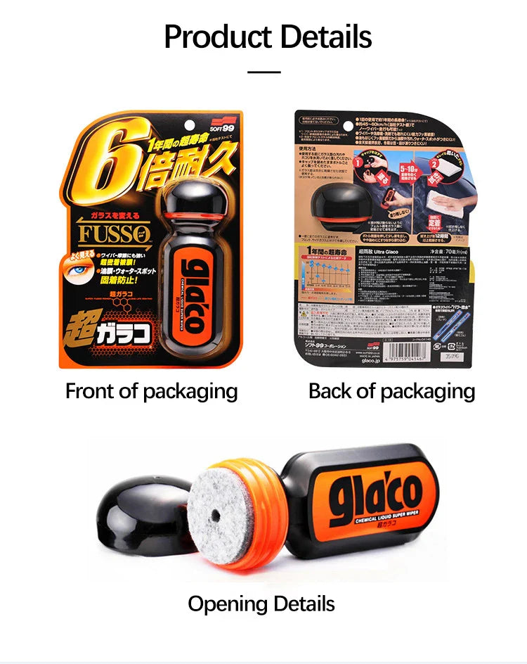 70ml Soft99 Glaco Car Windshield Waterproof Coating — Universal JDM Rainproof Glass Treatment