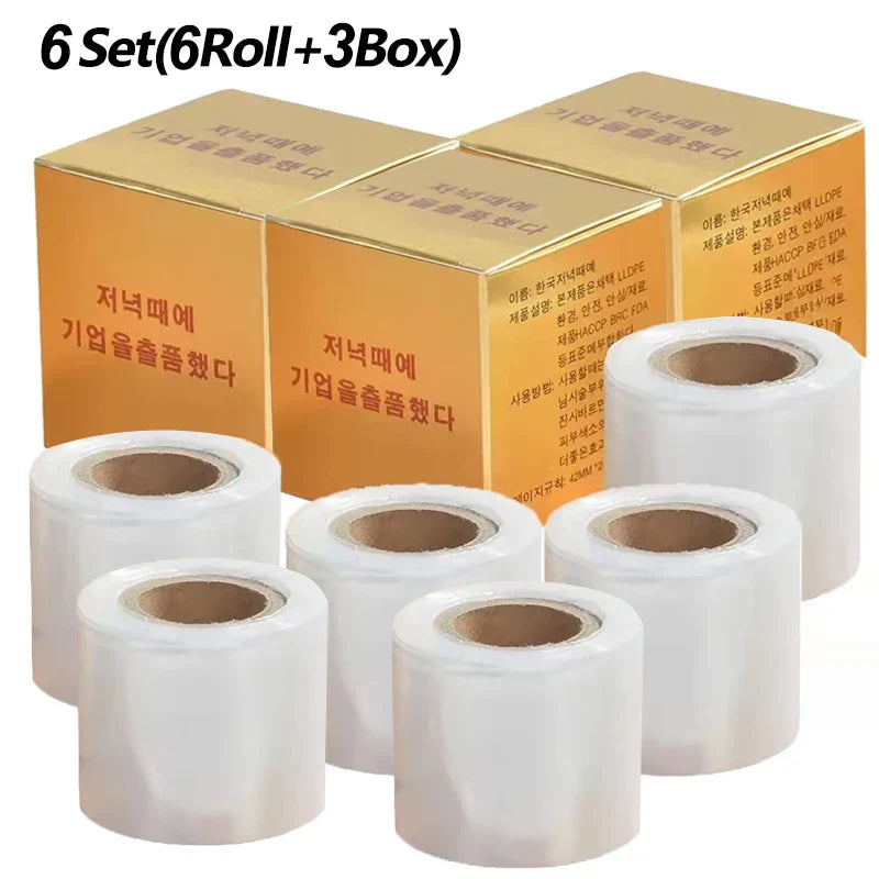 Tattoo Eyebrow Microblading Preservative Film Plastic Wrap Roll – 42mm x 200m Semi Permanent Makeup Supplies