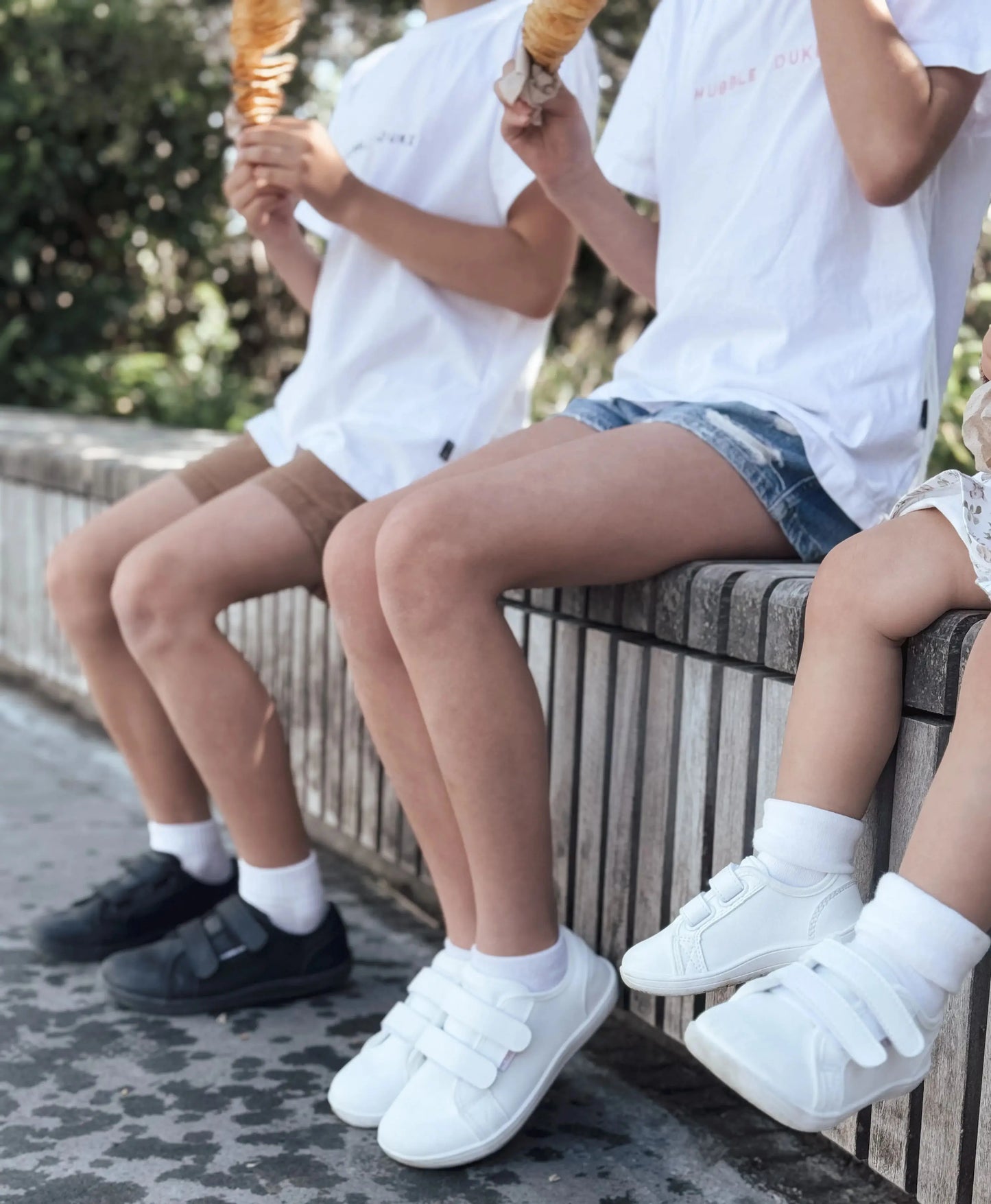HOBIBEAR Wide-Toe Family Sneakers — Barefoot Minimalist Lace-Up Casual Walking Shoes with Hook & Loop Faux Leather