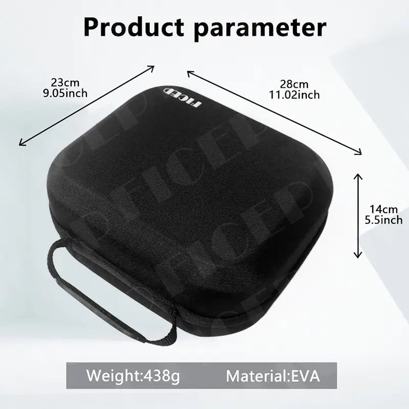 FICEP VR Headset Carrying Case — Hard EVA Portable Storage Bag for Oculus Quest 2, Meta Quest 3 & Pico 4