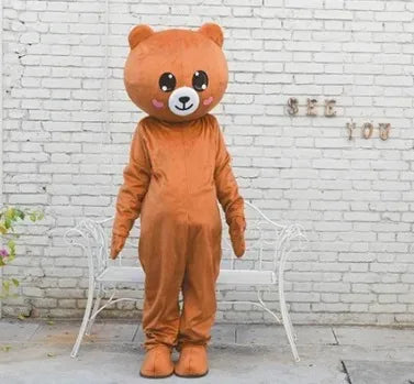Brown Bear Plush Doll Costume – Festival & Party Wear, Ideal Halloween & Christmas Gift for All Ages