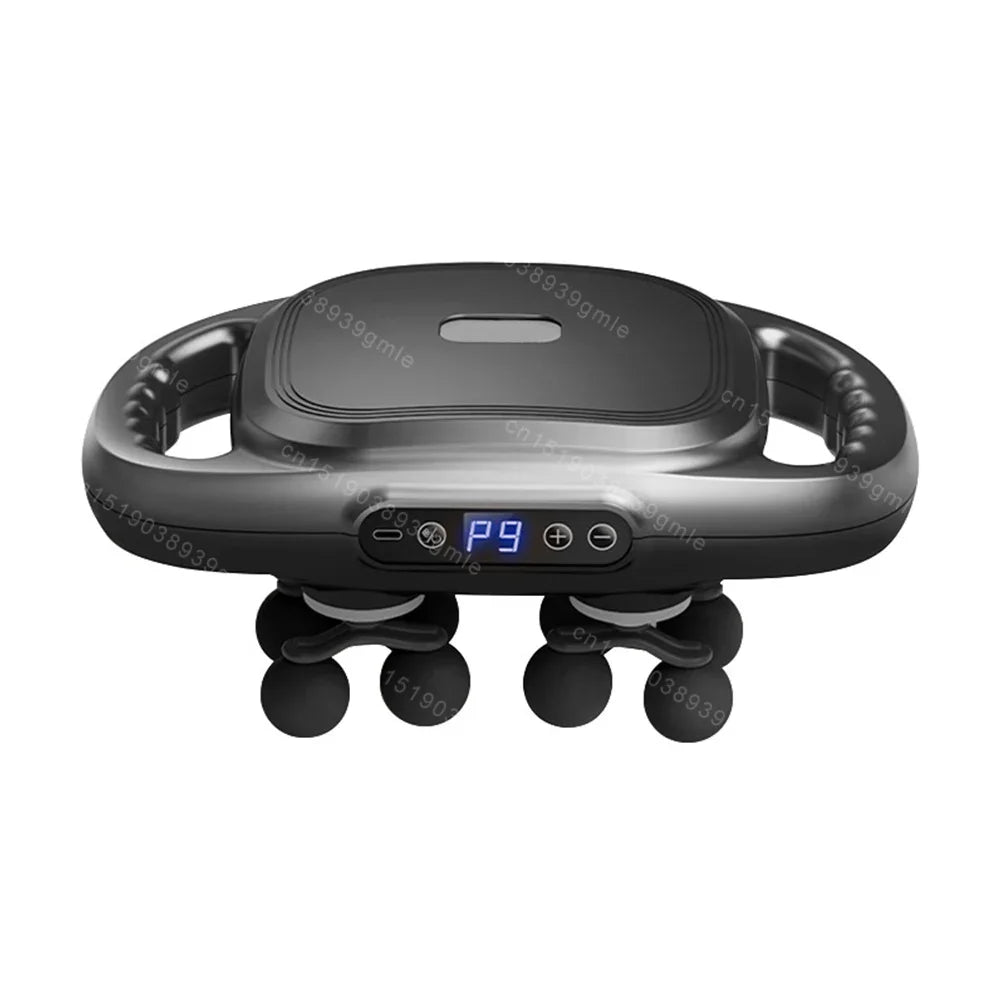 Fascia Massage Gun with 12/8 Heads — Electric Deep Tissue Muscle Relaxation Gun, High-Frequency Back & Body Massager