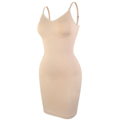 Women’s Suspender Dress Shapewear – Slim Fit Tummy Control Full Slip, Breathable Body Shaper (S–3XL Plus Size)