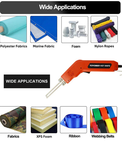 Electric Foam Cutter Hot Knife – Polystyrene, Styrofoam, Fabric, and Rope Cutting Tool for DIY Projects