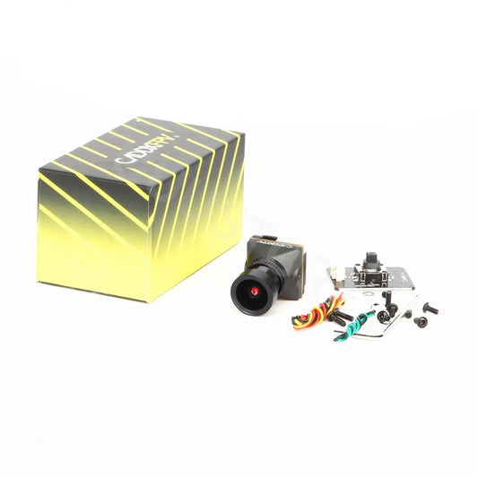 ACADDX Ratel Pro 1500TVL 9.5g Ultra Light FPV Camera with Starlight Night Vision – NTSC/PAL CMOS for RC Drones
