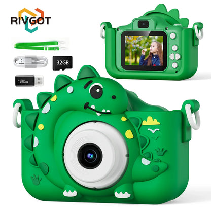 Mini Kids Digital Camera – Cute 1080p HD Camera with 32GB Card for Children & Educational Play