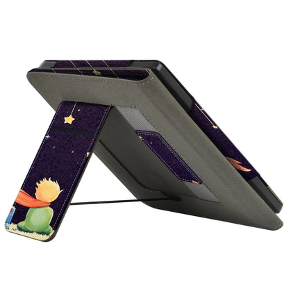 KOBO Libra 7" Leather Case – Hand Strap, Stand & Card Slot Cover for Libra Colour, Libra 2, Libra H2O (N428/N418/N873)