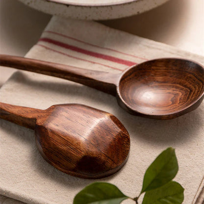 New Long Handle Ramen Wooden Spoon – Japanese Kitchen Cooking Utensil Large Soup Ladle
