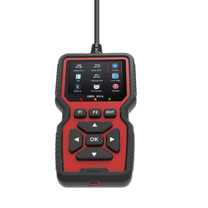 OBD2 Auto Engine Fault Diagnostic Tool V519 – Multi-Language Detector & Reading Card