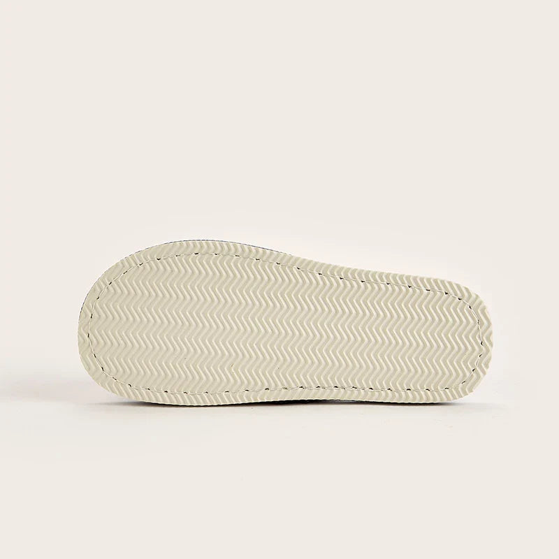 Home Linen Slippers for Men – Comfortable Open-Toed and Breathable for Spring and Autumn – Bedroom Slippers for Men and Women