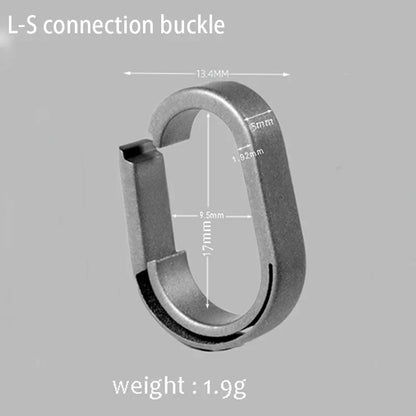 Titanium Alloy Quick-Release Keychain Ring – Mini Car Key Connector Buckle EDC Key Ring Accessory for Everyday Carry