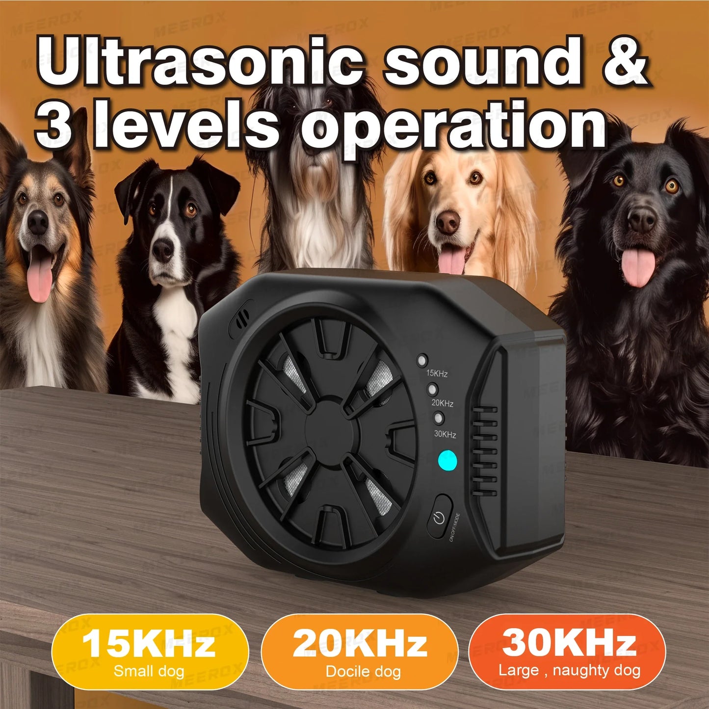 New Ultrasonic Dog Barking Stop Device: 3 Modes Noise Prevention and Training Tool for Dogs