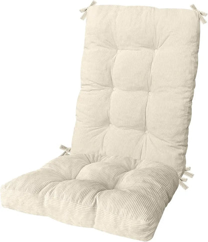 Custom Tufted Rocking Chair Cushion – Non-Slip Corduroy Seat Pad with Ties, Comfortable Indoor Rocking Chair Cushion Set