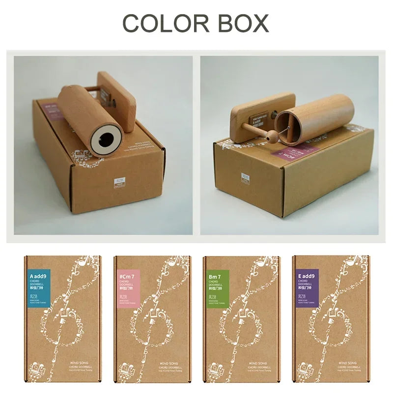 432Hz Wooden Doorbell Chime - Musical Entry Door Bell for Home, Business, Fridge & Housewarming Gift