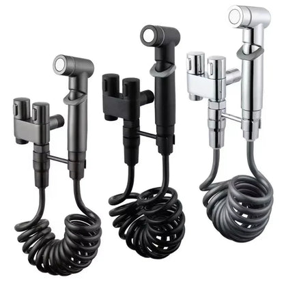 Toilet Cleaning Bidet Sprayer Set - Portable Cold Water Handheld Bathroom Wash for Toilet & Anal Douche Accessories